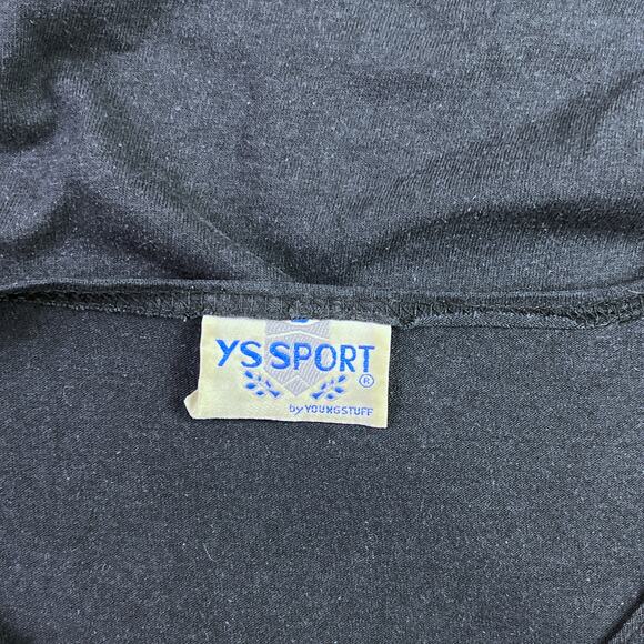 YS Sport by YoungStuff Short Sleeve Nightie Night Dress Black with Red Rose - Picture 5 of 11